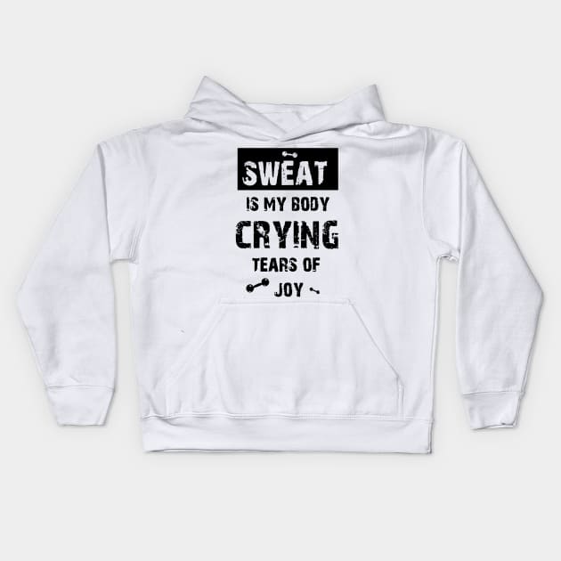 Motivation Gym Kids Hoodie by dotanstav